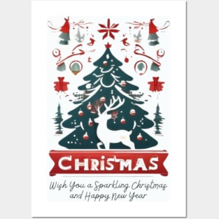 Christmas and New Year Hugs Collection Posters and Art